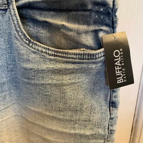 Buffalo David Bitton Parker Light Blue Jean Shorts - Picture 6 of 7